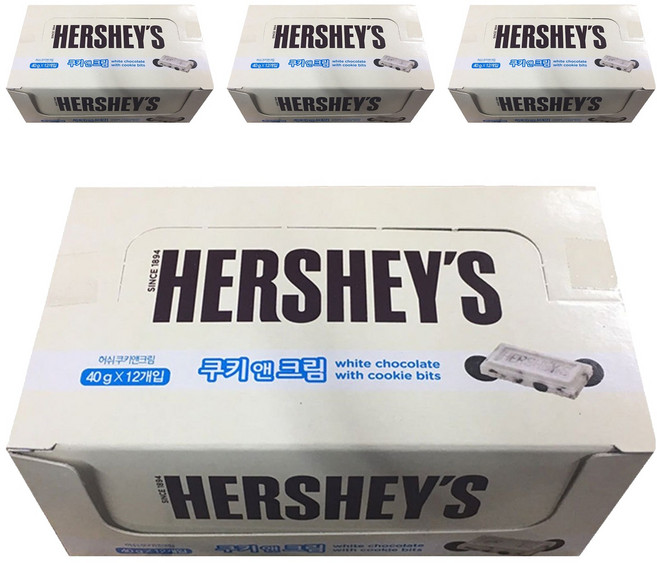 허쉬 쿠키 앤 크림, 40g, 48개