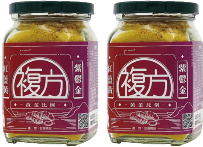 名品農產行 複方紫紅薑黃粉, 150g, 2罐