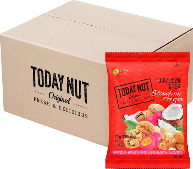 TODAY NUT 草莓五穀綜合堅果隨身包, 20g, 50包