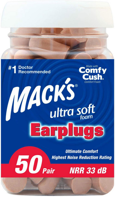 Macks 울트라 귀마개, 1개, 100개입