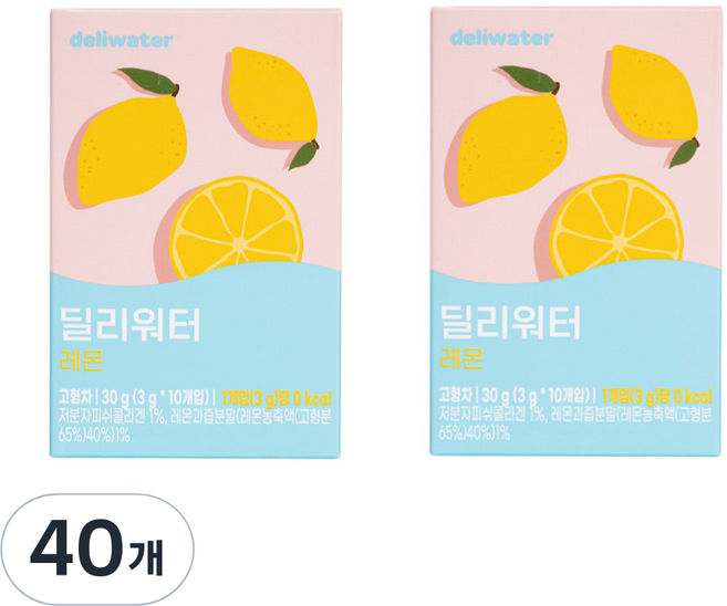 딜리워터 레몬, 3g, 10개입, 4개