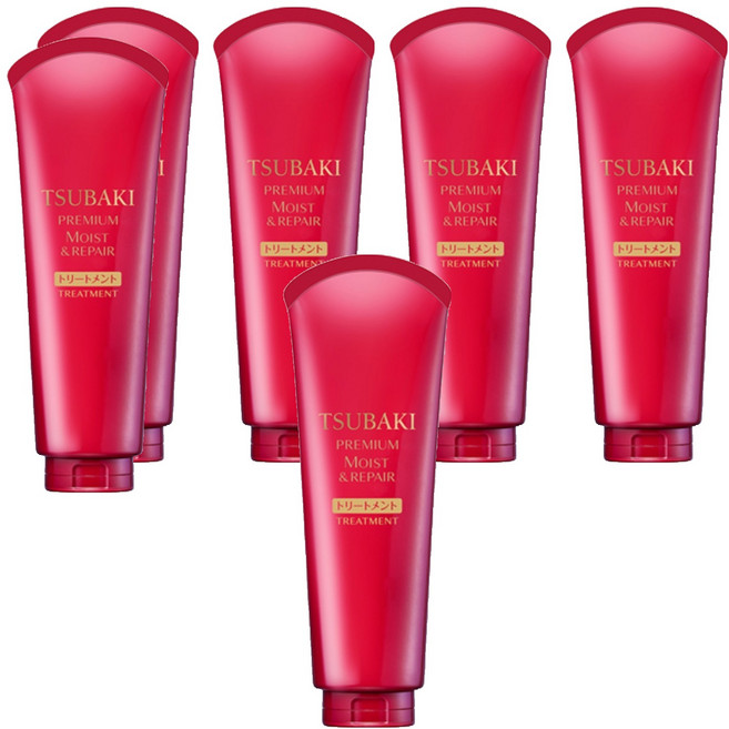 츠바키 프리미엄 모이스트 & 리페어 헤어트리트먼트, 180g, 6개