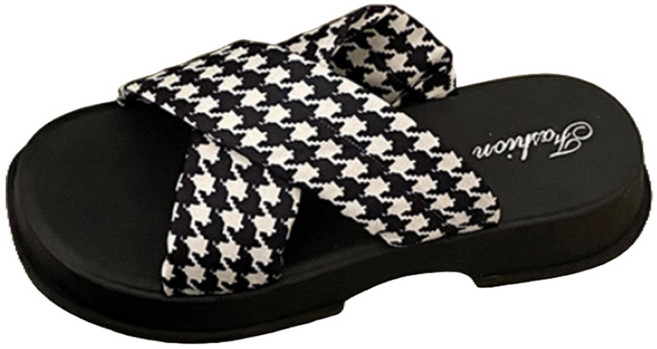 실버스 여성용 크로스 체크 다비 슬리퍼 SV058