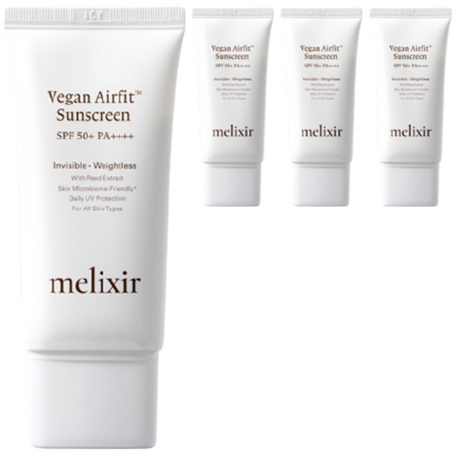 melixir 空氣感貼合防曬乳 SPF50+PA++++, 50ml, 4個