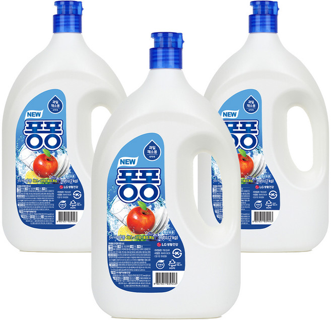 퐁퐁 뉴 주방세제, 1.95L, 3개