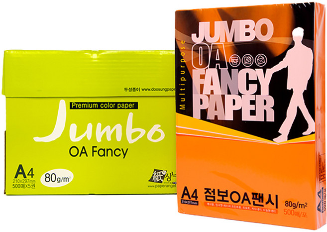 두성 OA팬시페이퍼점보 80g, 500개, A4