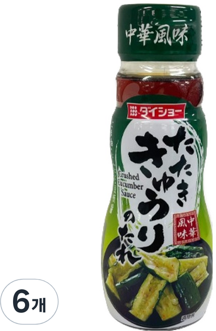 다이쇼 중화풍 오이탕탕이 소스, 6개, 150ml