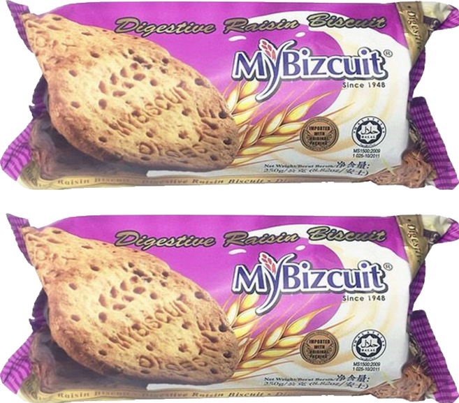 MyBizcuit 麥比客 經典消化餅 果味, 250g, 2包