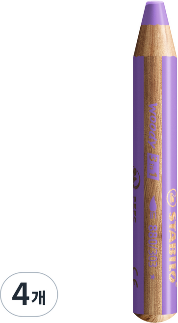 스타빌로 우디 색연필 303 파스텔 라일락, 1색, 4개