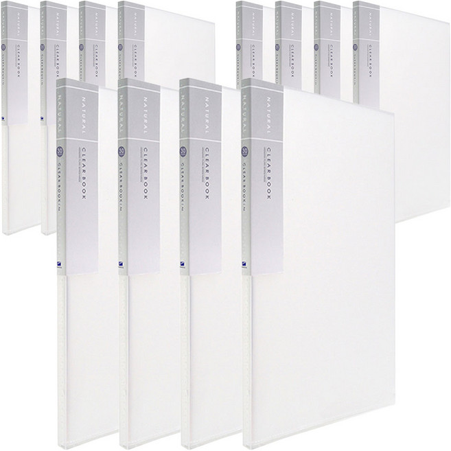 희망사무포인트 내추럴 크리어 화일 30P 내지 고정형, 흰색, 12개입