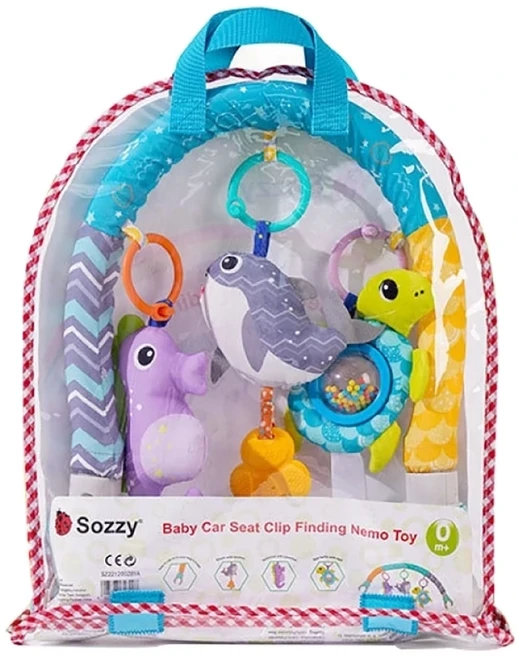 sozzy 床夾/車夾搖鈴, 海洋動物, 1盒