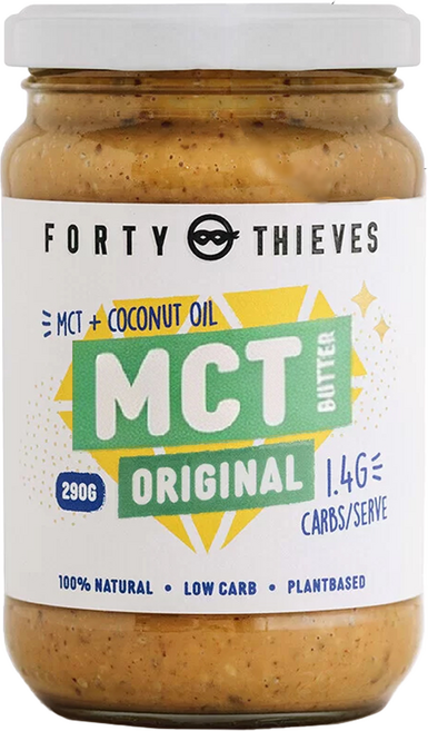 FORTY THIEVES 紐西蘭MCT堅果花生醬 原味, 1個, 290g