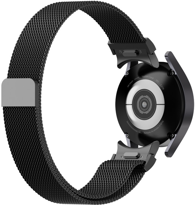 누아트 갤럭시워치 호환 스트랩 퀵 릴리즈 밀레니즈 밴드, 블랙, 1개