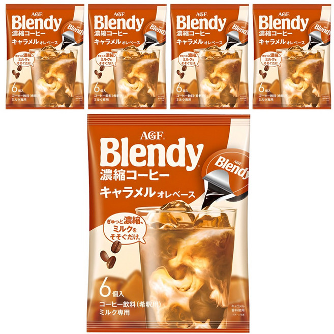 블랜디 포션 캡슐커피 카라멜향, 18g, 6개입, 5개