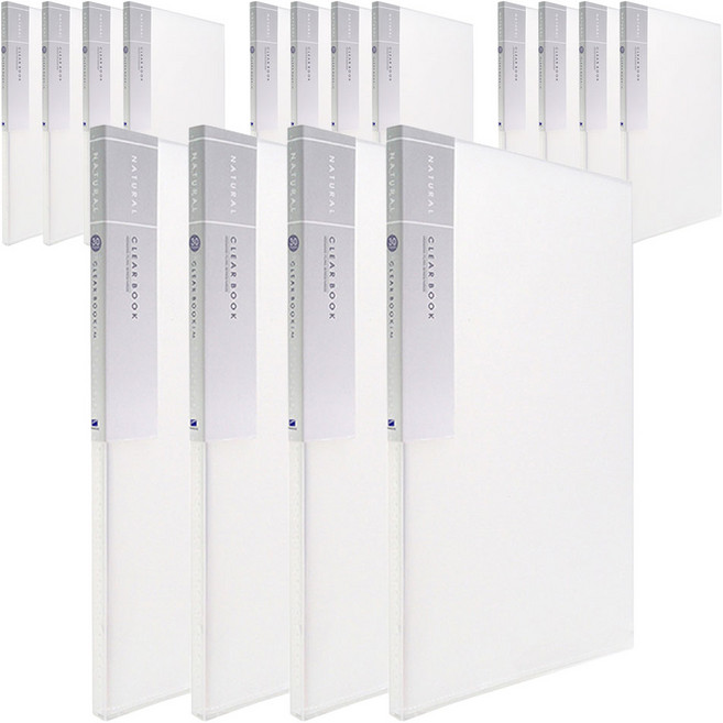 희망사무포인트 내추럴 크리어 화일 30P 내지 고정형, 흰색, 16개입