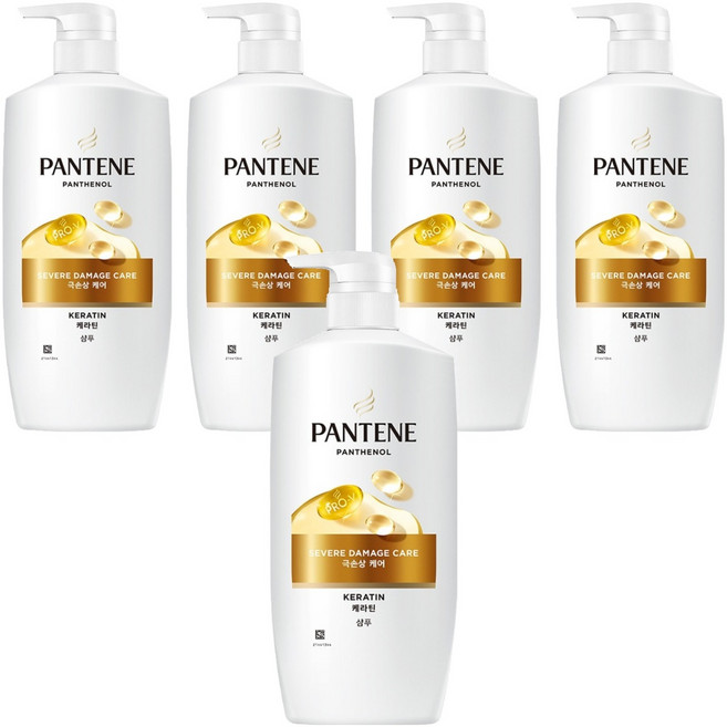 PANTENE 潘婷 極度受損修護洗髮精 果漾花香, 5個, 750ml