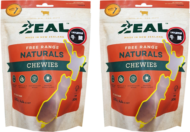 ZEAL 真致 天然風乾零食, 牛腱, 125g, 2包