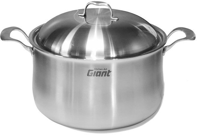 키친아트 IH 인덕션 통5중 자이언트 냄비 곰솥 국산, 26cm, 실버, 1개