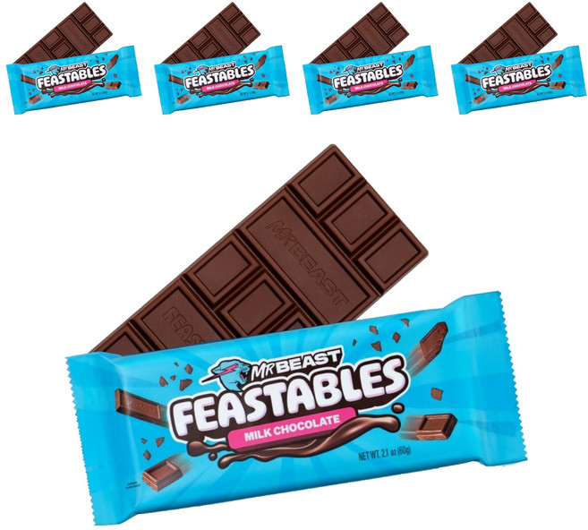 피스터블 미스터비스트 밀크 초콜릿, 5개, 60g