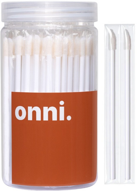 THE압구정언니 일회용 개별포장 메이크업 립 브러쉬 100p, 1개, 화이트