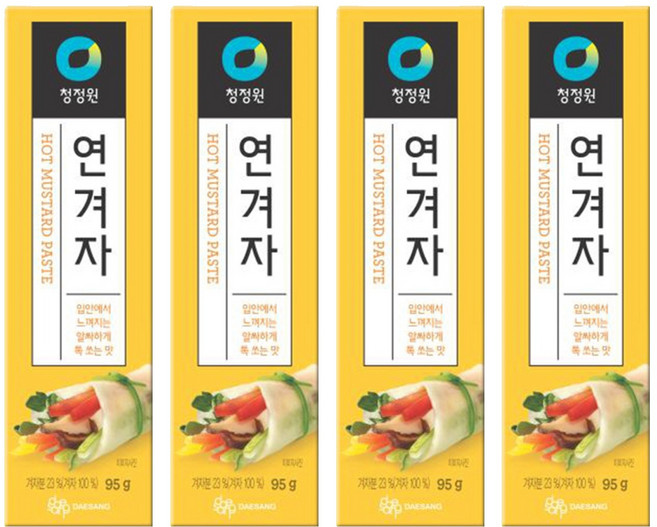 清淨園 黃芥末醬, 95g, 4條