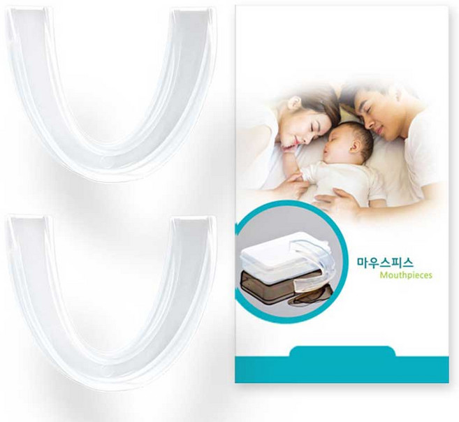 맥시브 기억형상 마우스피스 2p + 케이스세트, 1개, 혼합색상