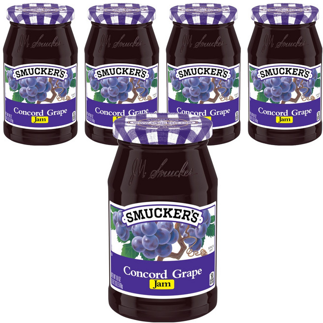 SMUCKER'S 盛美家 葡萄果醬, 5罐, 510g