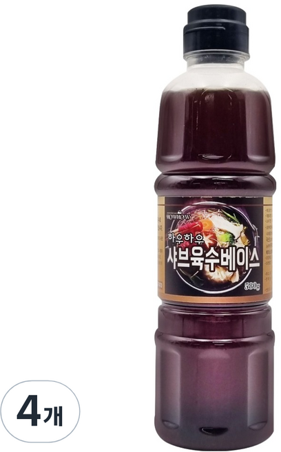하우하우 샤브 육수 베이스, 580g, 4개