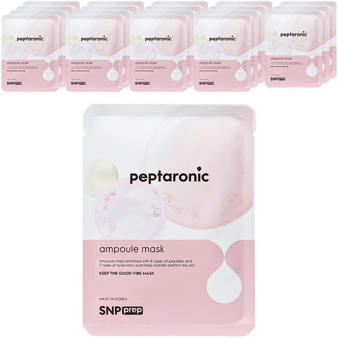 에스엔피프렙 펩타로닉 앰플 마스크팩 25ml, 1개입, 20개