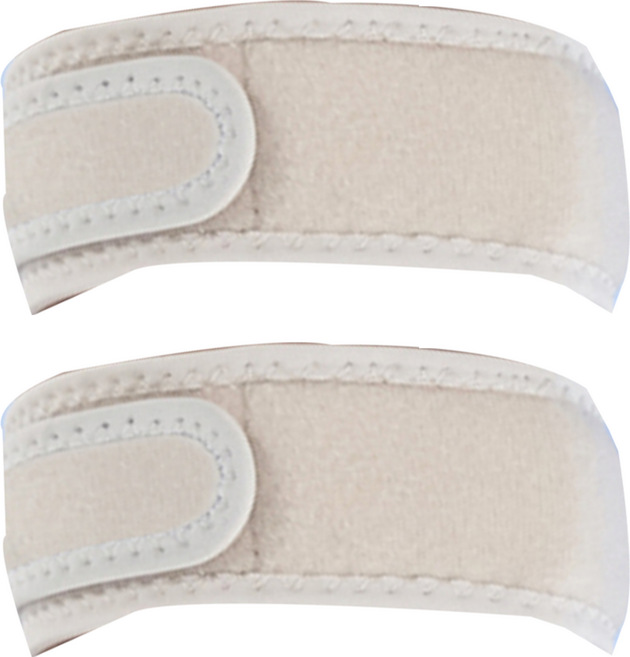 Gripit 網球肘/高爾夫球肘 單條加壓帶 護肘 (米色), 淺褐色, 2個