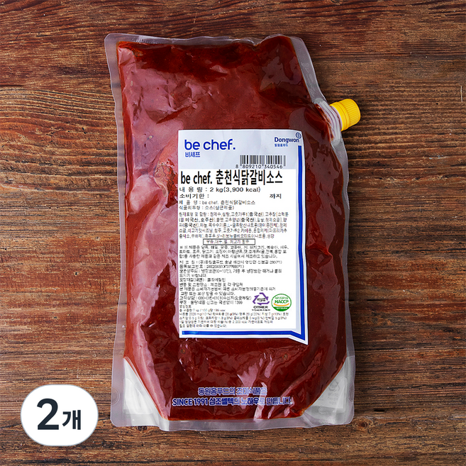 비셰프 춘천식 닭갈비 소스, 2kg, 2개