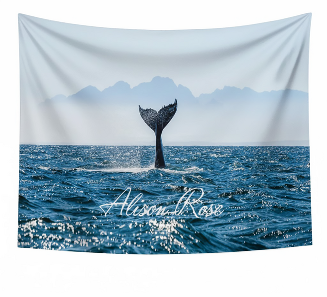 半島良品 IG牆面裝飾 鯨魚尾巴 居家裝飾掛布 150 x 130cm 1個