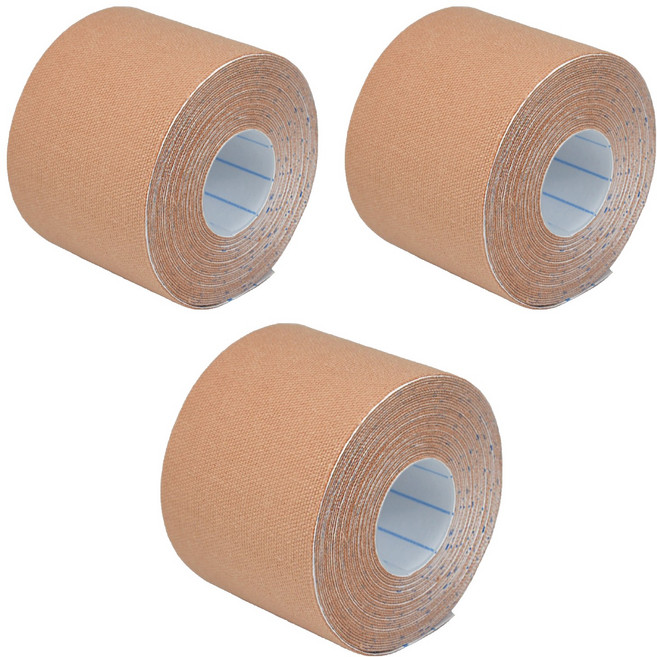 YASCO 昭惠 彈性運動貼布 5cm x 4.5m 2吋 膚色, 1捲, 3盒