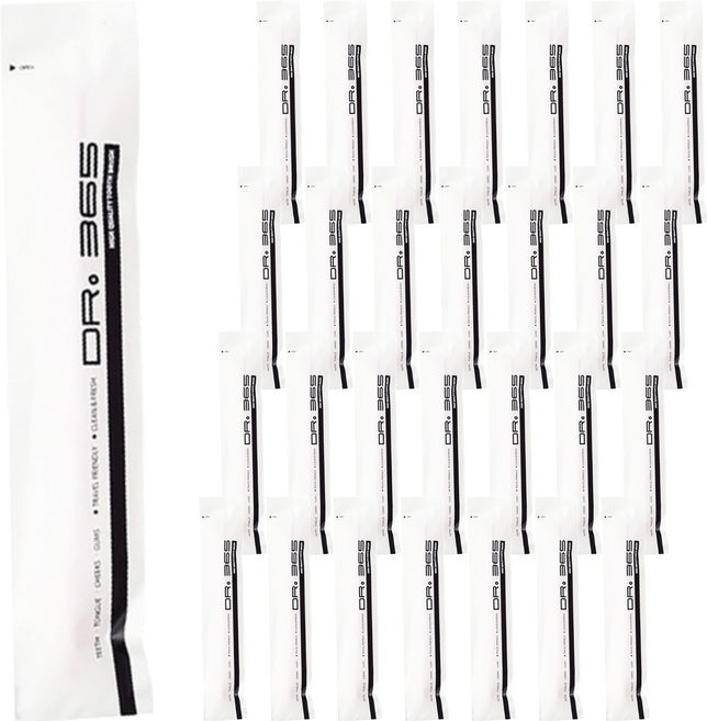 닥터365 투데이 미세모 원터치 칫솔 핑크, 100개, 1개입