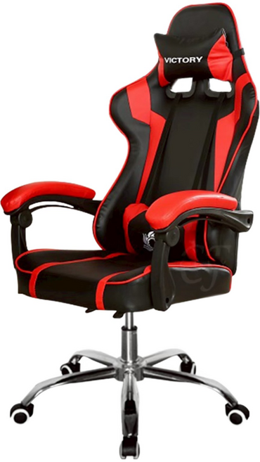C-FLY 時尚家居 電競王者賽車皮椅 17kg, 黑紅, 1個