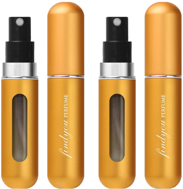 파인듀 향수 공병 5ml, 매트골드, 2개