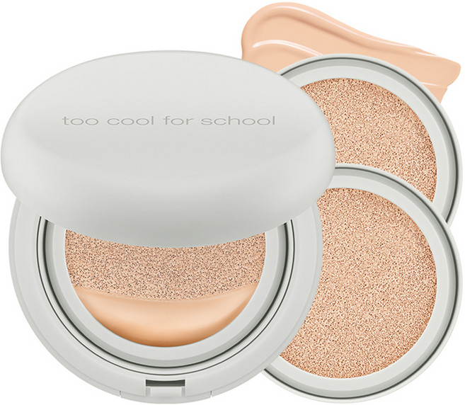 투쿨포스쿨 아트클래스 스튜디오 드 땅뜨 픽싱 커버 쿠션 파운데이션 본품 12g + 리필 12g, 2C 쿨 페탈, 1개