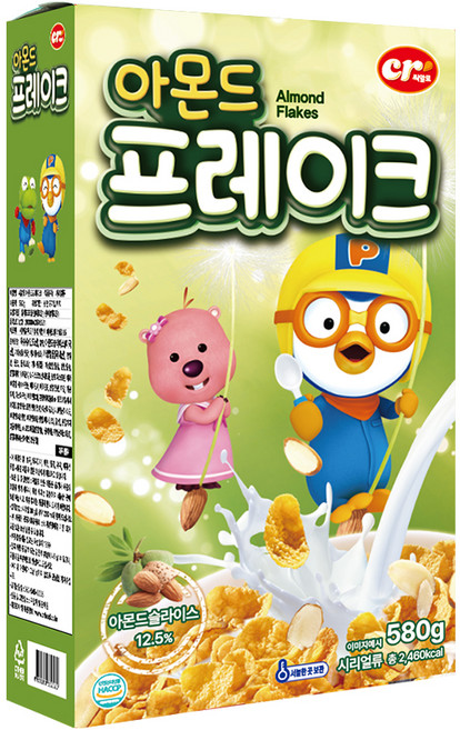 씨알로 아몬드 프레이크 시리얼, 580g, 1개