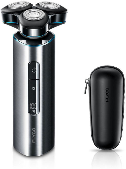 플라이코 C타입 충전 전기면도기 + 하드 케이스 세트, FS988KR(면도기), 블랙(면도기)