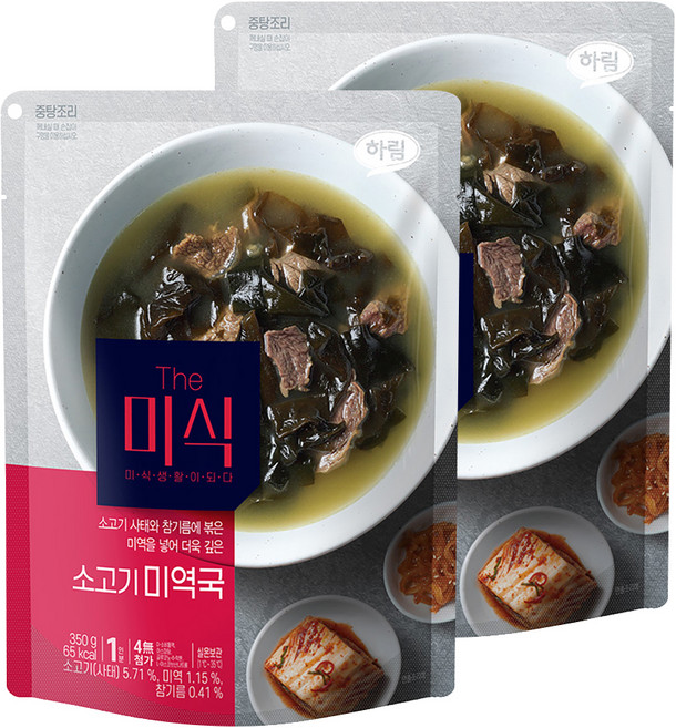더미식 소고기미역국, 350g, 2개