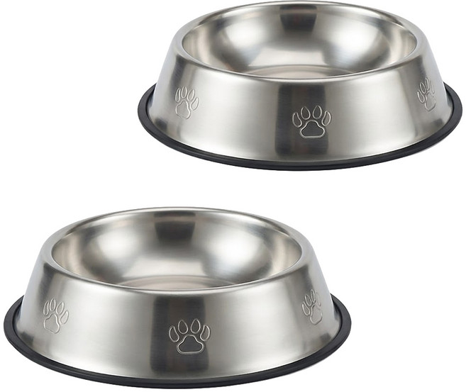 寵物夢工廠 不鏽鋼碗 5號 29.5 x 29.5 x 6cm, 不鏽鋼, 2個