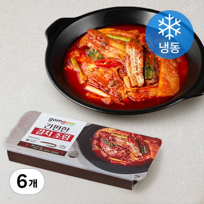 곰곰 간편한 갈치 조림 (냉동), 140g, 6개