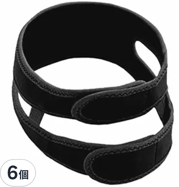 防打呼止鼾帶 黑色, 6個