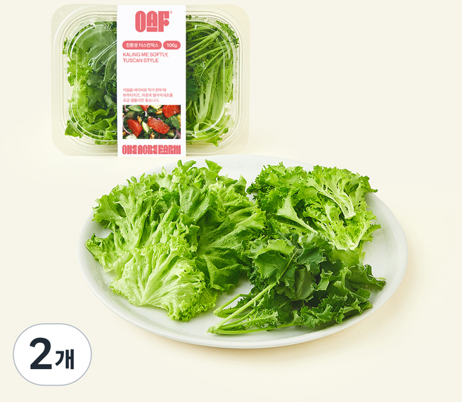 원에이커팜 무농약 인증 터스칸믹스, 100g, 2개, 1개입