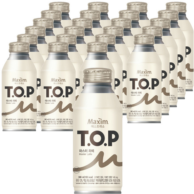 티오피 마스터 라떼 캔커피, 380ml, 24개