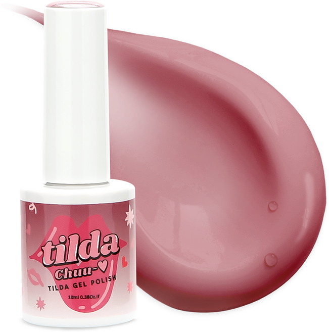 tilda 폴리쉬 컬러젤 매니큐어, T077 베어로즈, 1개, 10ml
