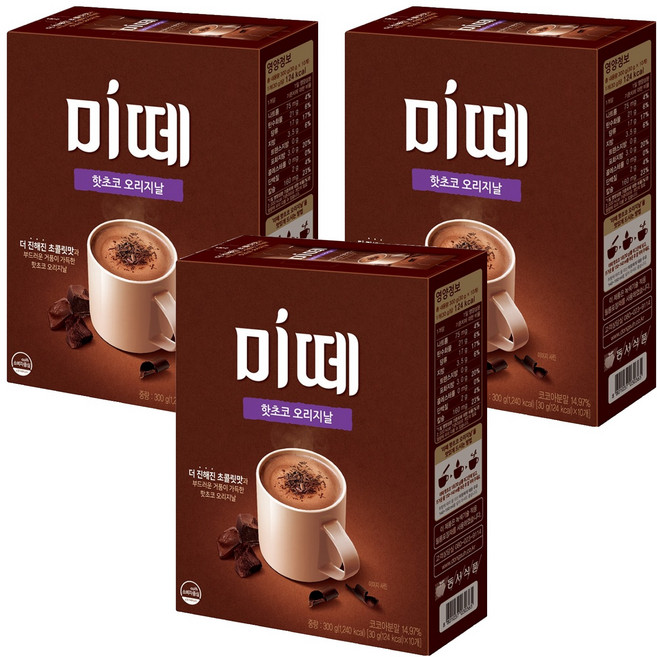 미떼 핫초코 오리지날, 30g, 10개입, 3세트