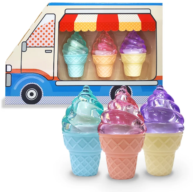 디보트브리엘 아이스크림카 유아 립밤 5g 3종 세트, 혼합색상, 1개 - 쿠팡