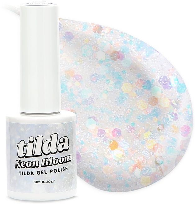 tilda 폴리쉬 컬러젤 매니큐어, T081 화이트블룸, 1개, 10ml