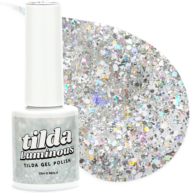 tilda 폴리쉬 컬러젤 매니큐어, T092 리얼실버, 1개, 10ml